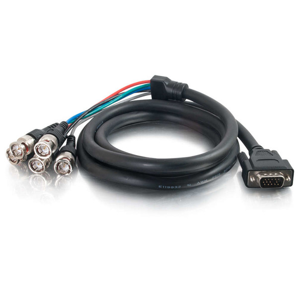 C2G 02574 1.82m VGA (D-Sub) 5 x BNC Mehrfarben Videokabel-Adapter