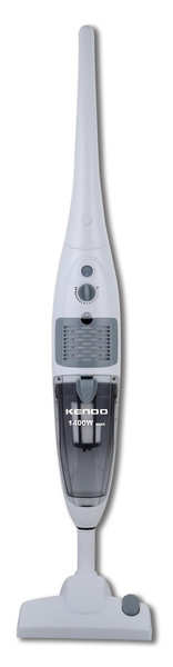 Kendo KDS140C Beutellos 0.8l 1400W Grau, Weiß Stab-Staubsauger & elektrische Besen