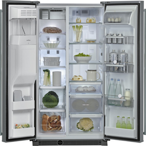 Bauknecht KSN 581 A+ IN RVS Built-in 505L A+ Stainless steel side-by-side refrigerator