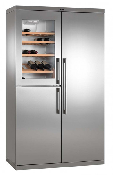 ATAG KA2411DW freestanding 570L A+ Stainless steel side-by-side refrigerator