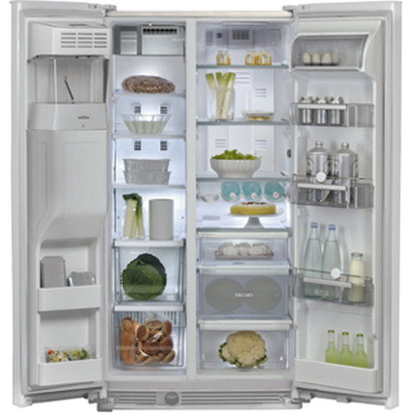 Bauknecht KSN 570 A+ GW Built-in 505L A+ White side-by-side refrigerator