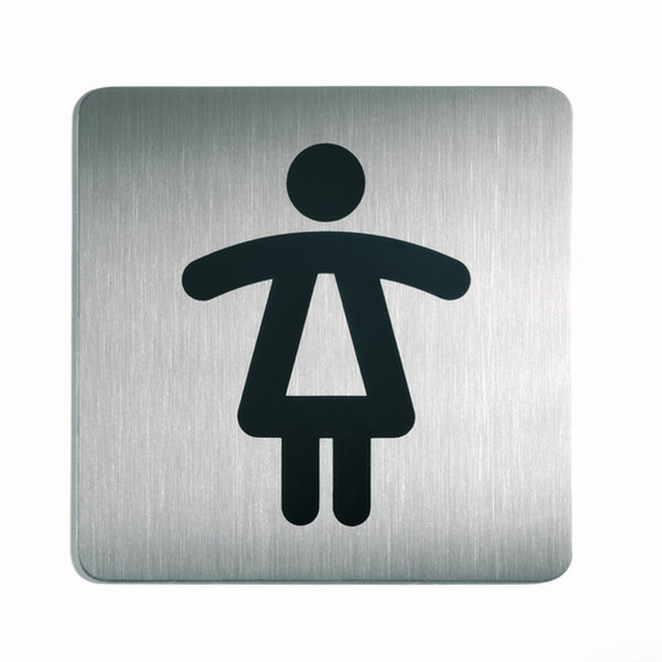 Durable PICTO Square - Women's WC Cеребряный пиктограмма
