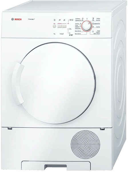 Bosch WTC84102BY freestanding Front-load 7kg C White tumble dryer