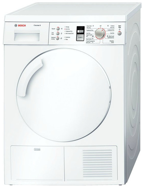 Bosch WTE84305GB Отдельностоящий Фронтальная загрузка 8кг B Белый сушилка для белья