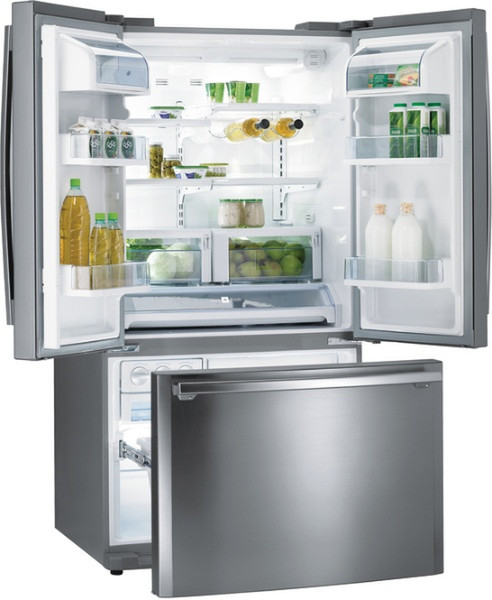 Gorenje NRS95605E freestanding 521L A Stainless steel side-by-side refrigerator