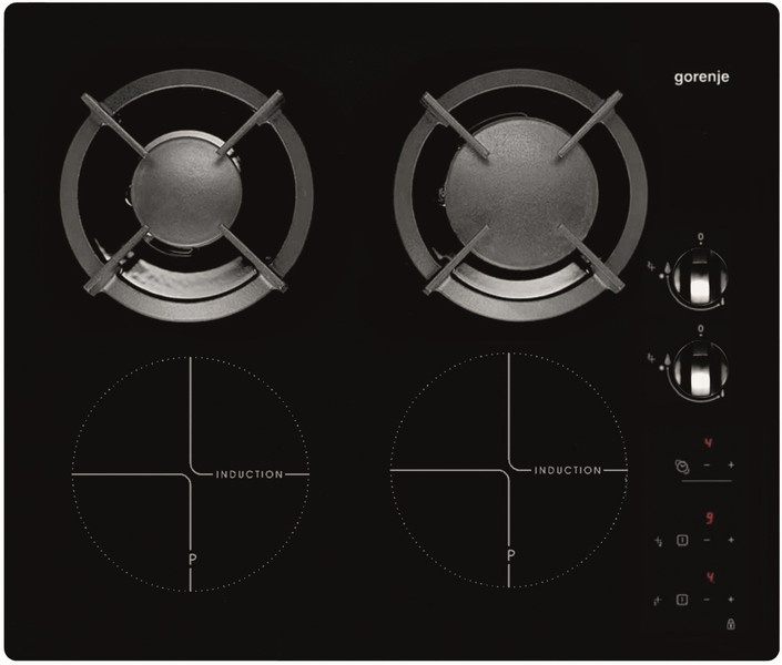 Gorenje ITG620ASC Встроенный Combi hob Черный плита