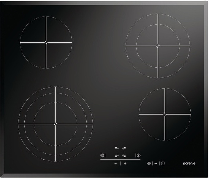 Gorenje ECT650AC Встроенный Ceramic hob Черный плита