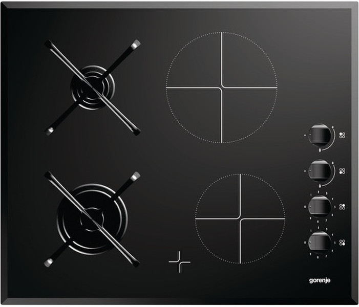 Gorenje GC620AC built-in Combi Black hob