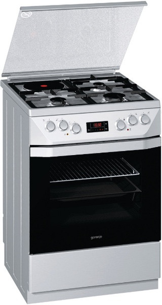 Gorenje K65333BX0 Freestanding Combi hob A Stainless steel cooker