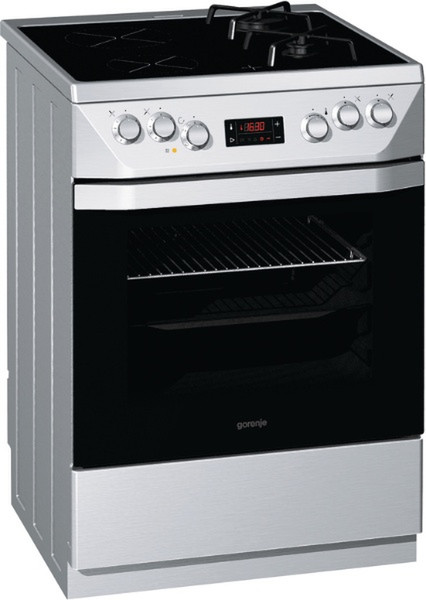 Gorenje KC67433BX Отдельностоящий Combi hob A Cеребряный кухонная плита