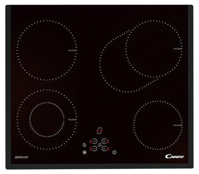 Candy PVD 647 N Eingebaut Ceramic hob Schwarz Kochfeld