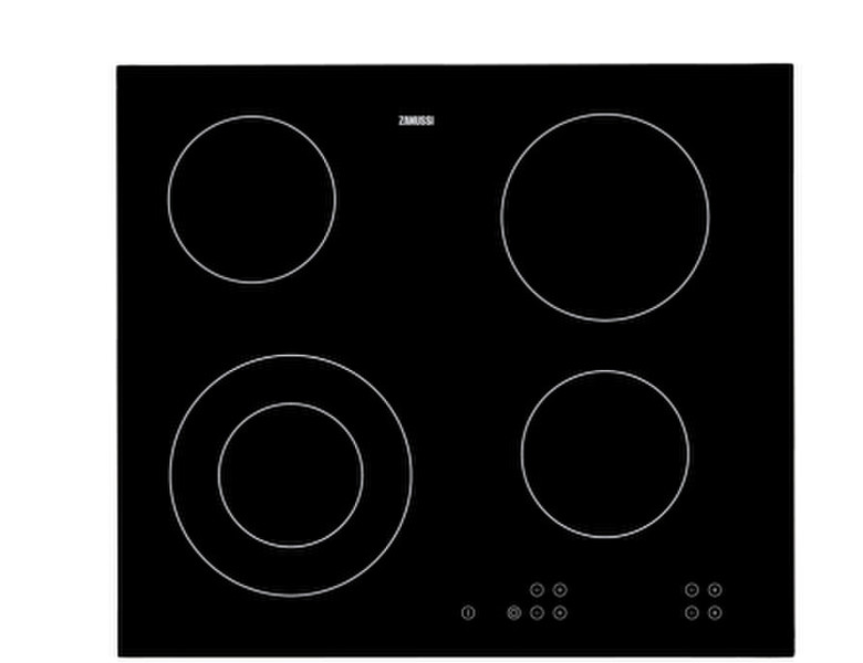 Zanussi ZVE6004F built-in Electric induction Black hob