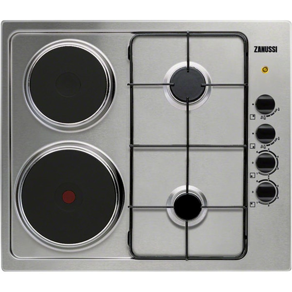 Zanussi ZGM62454XA built-in Combi Stainless steel hob