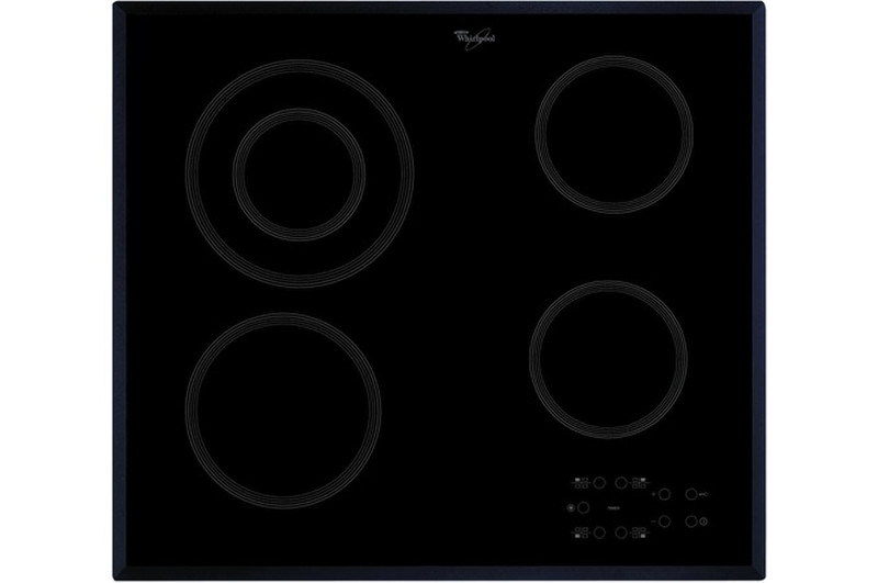 Whirlpool AKT813BA Eingebaut Ceramic hob Schwarz Kochfeld