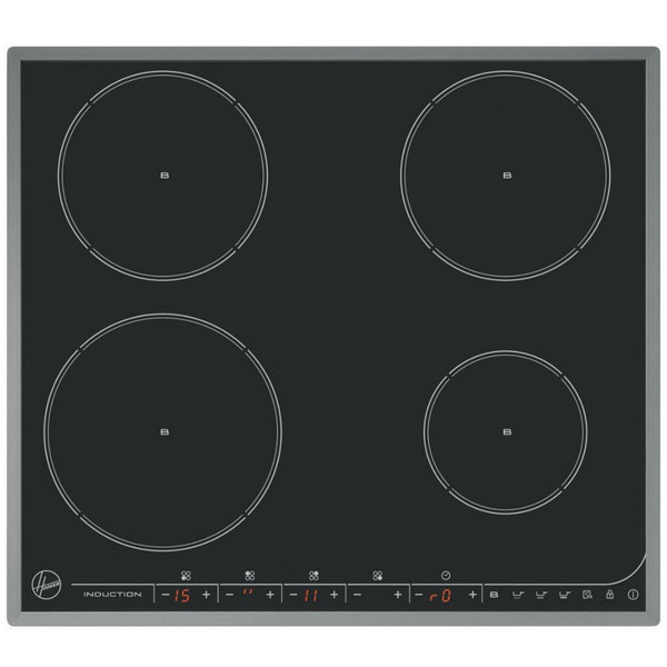 Hoover HFI 647 X built-in Electric induction Black hob