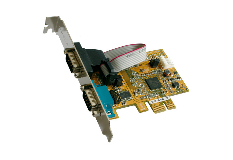 EXSYS PCI-Express 2S Serial RS-232 card Schnittstellenkarte/Adapter