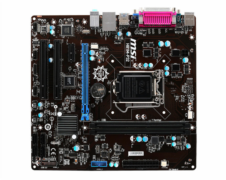 MSI H81M-P32 Intel H81 Socket H3 (LGA 1150) Micro ATX motherboard