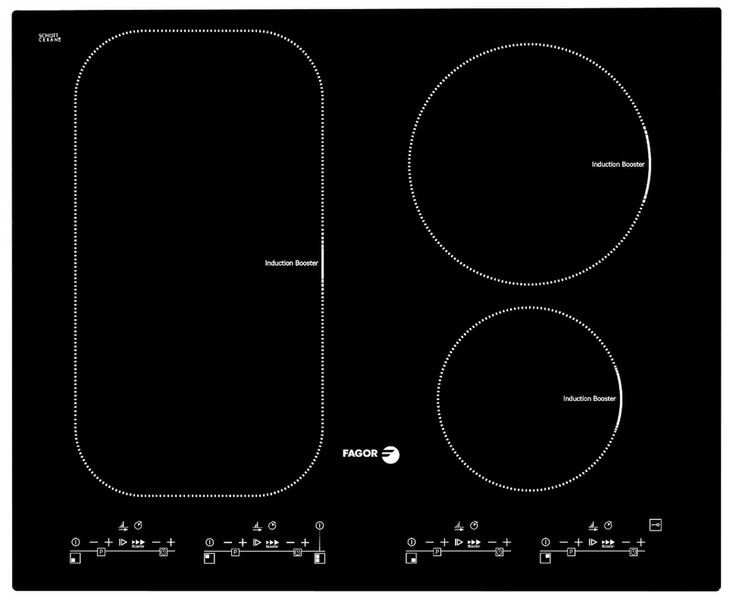 Fagor IF-ZONE40HS built-in Induction Black