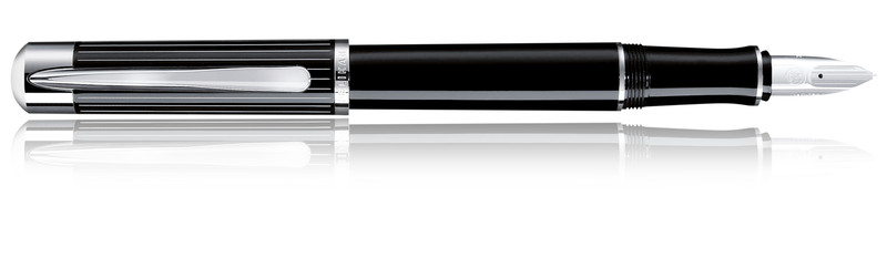 Pelikan Ductus P3100 Schwarz, Silber 1Stück(e) Füllfederhalter