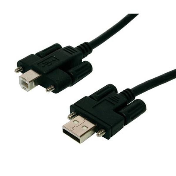 EXSYS EX-K1552V - USB 2.0 cable A male - B male 2.0 m 2м USB A USB B Черный кабель USB