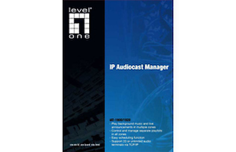 LevelOne Audiocast Manager Software 20 Licenses