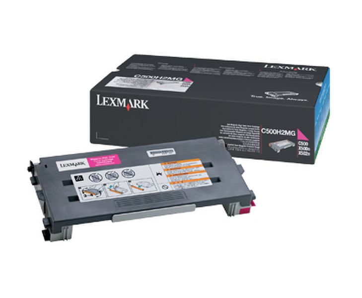Lexmark C500H2MG Laser cartridge 3000страниц Маджента тонер и картридж для лазерного принтера