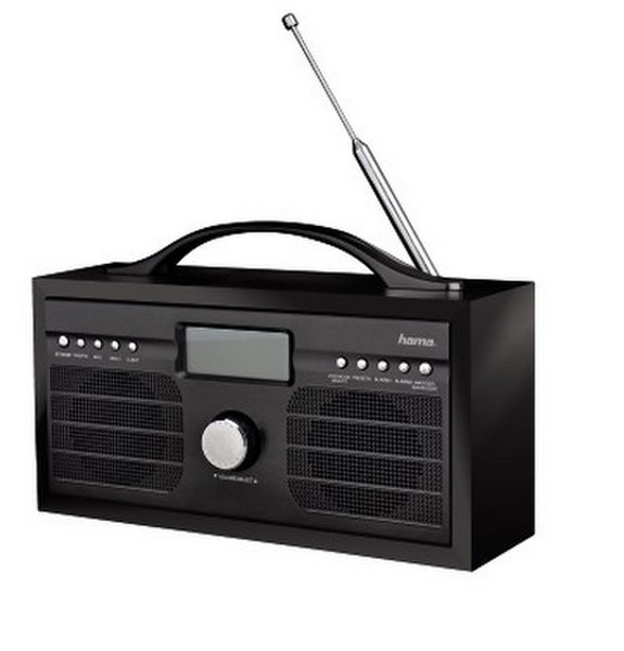 Hama DR1100 Портативный Цифровой Черный радиоприемник