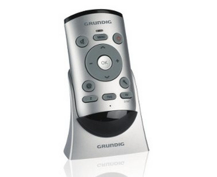 Grundig G-VRC-01 RF Wireless Press buttons Silver remote control