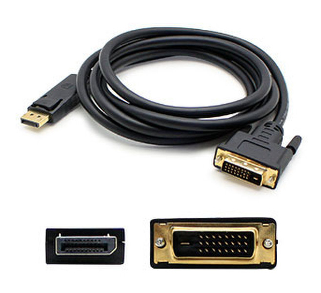 Add-On Computer Peripherals (ACP) DISPORT2VGA6F-5PK 1.82м DisplayPort DVI-D Черный адаптер для видео кабеля