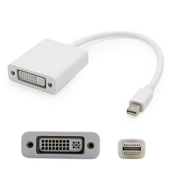 Add-On Computer Peripherals (ACP) MDISPORT2DVIW-5PK 0.2m DVI Mini DisplayPort White video cable adapter