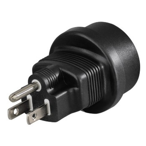 Hama 108880 Type B Type F (Schuko) Black power plug adapter
