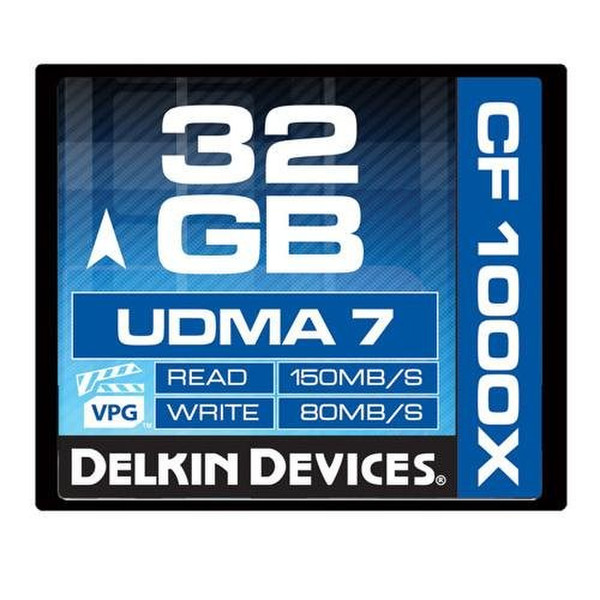 Delkin 32GB CF 1000X UDMA 7 32GB CompactFlash memory card
