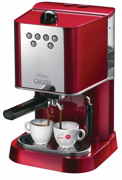 Gaggia RI9301/31 freestanding Manual Espresso machine 1.6L Red coffee maker