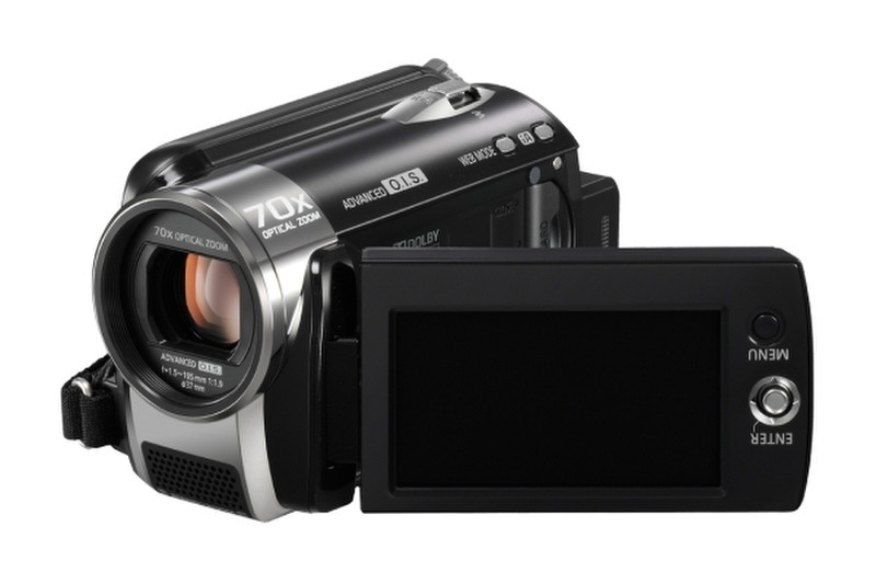 Panasonic SDR-H90 HDD/SD Camcorder, Black 0.8MP CCD Black