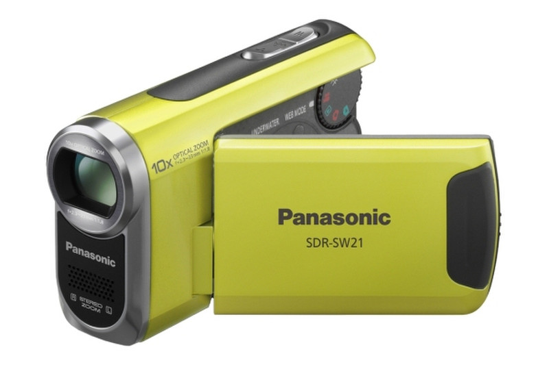 Panasonic SDR-SW21 SD Camcorder, Limegreen 0.8MP CCD