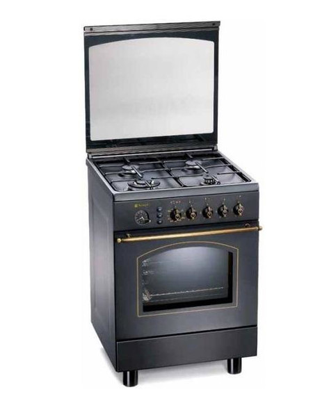 Tecnogas D 667 RNS Freistehend Gas hob A Schwarz Küchenherd