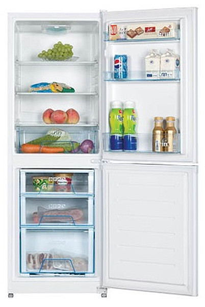 Comfee HD-231RN freestanding 123L 55L A+ White fridge-freezer