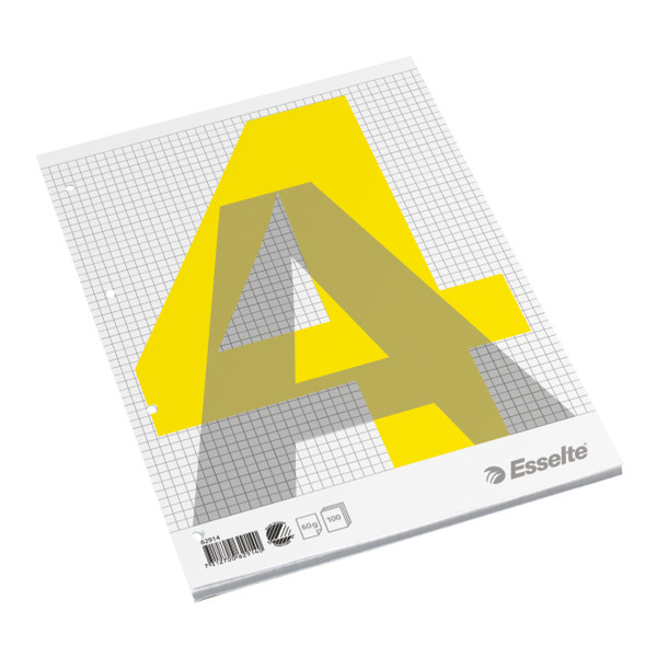 Esselte Glued Pad A4 A4 100sheets Grey,White,Yellow