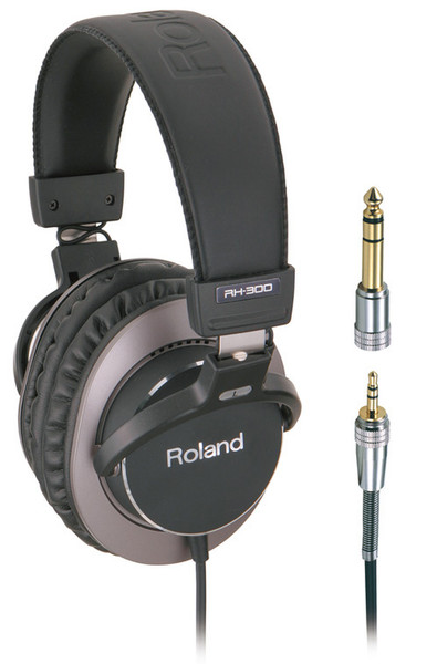 Roland RH-300 Ohraufliegend Kopfband Schwarz, Braun Kopfhörer