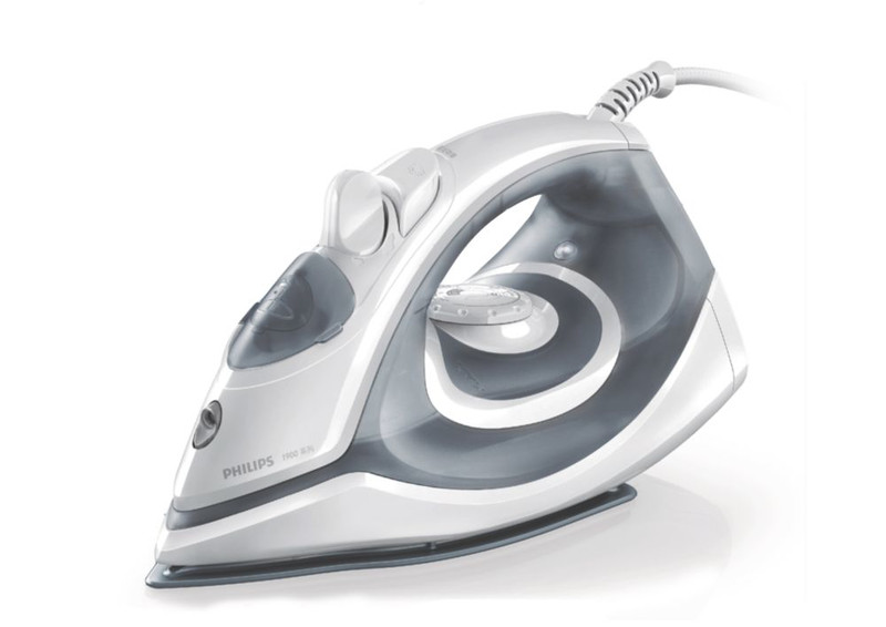 Philips 1900 series GC1991/29 Steam iron Ceramic soleplate 1450W Grey,White iron