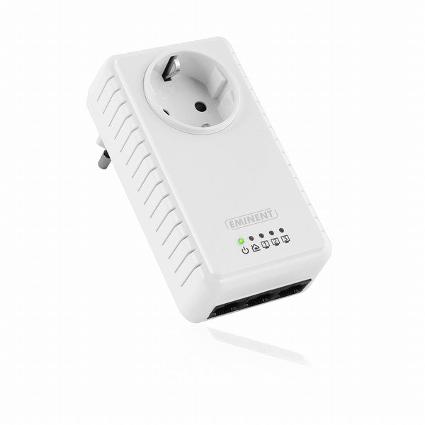 Eminent EM8038 500Mbit/s Ethernet LAN White 1pc(s) PowerLine network adapter