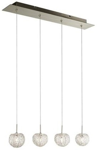 Massive Fontaine Hard mount G4 20W Stainless steel,White suspension lighting