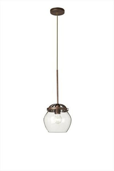 Massive Baldi Hard mount E27 Bronze,Transparent suspension lighting