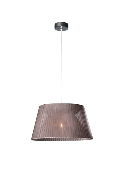 Massive Fleuro Hard mount E27 Brown,Chrome suspension lighting