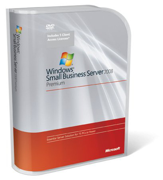 Hewlett Packard Enterprise Microsoft Windows Small Business Server 2008 Premium 5 User CAL Lic