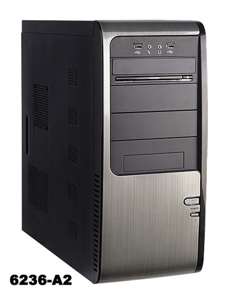Codegen 6236-A2 Midi-Tower 460W Black,Silver computer case