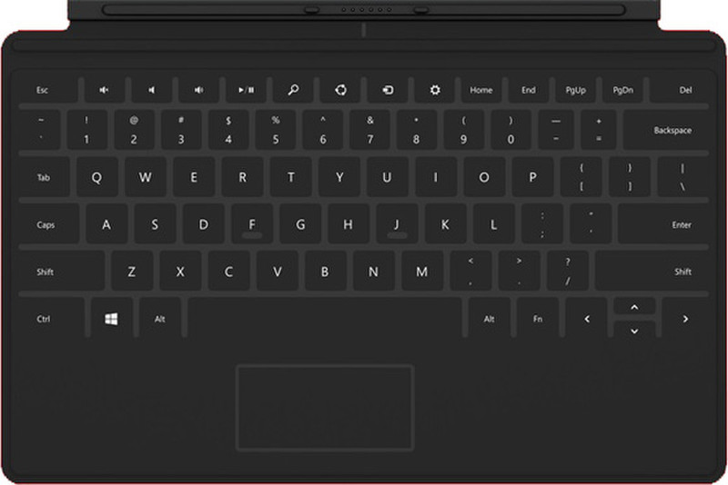 Microsoft Surface Touch Cover Docking connector AZERTY Французский Черный