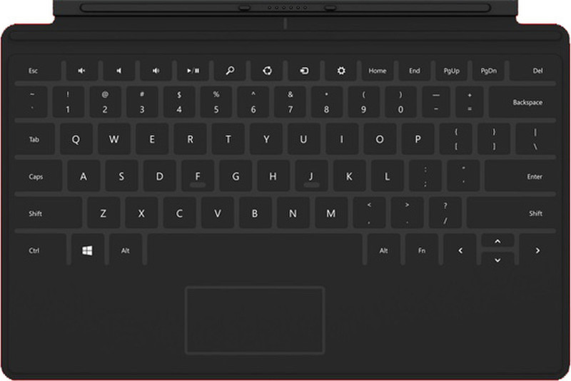 Microsoft Surface Touch Cover Docking connector QWERTY Английский Черный