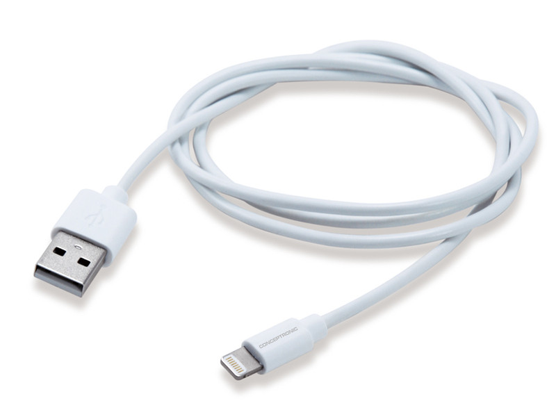 Conceptronic USB 2.0 - Lightning 1m 1m USB A Lightning Weiß USB Kabel