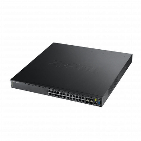 ZyXEL XGS3700-24 Управляемый L2+ Gigabit Ethernet (10/100/1000) Черный сетевой коммутатор